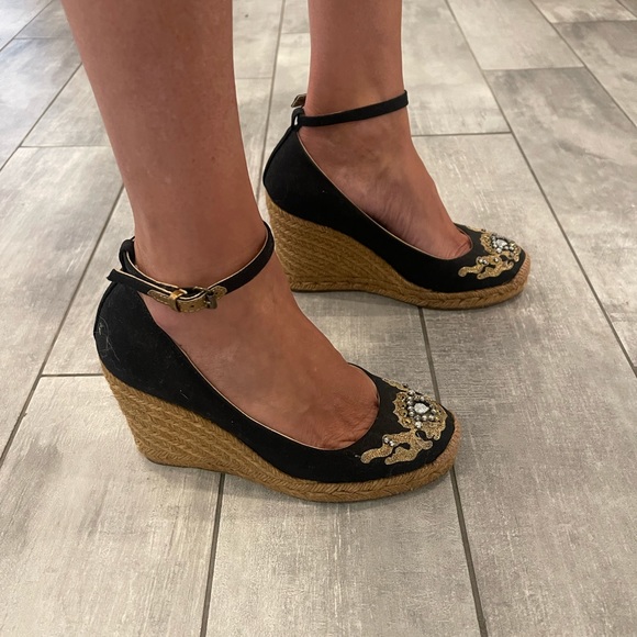 OL’autre chose wedges platform black with gold 36 - Picture 9 of 10